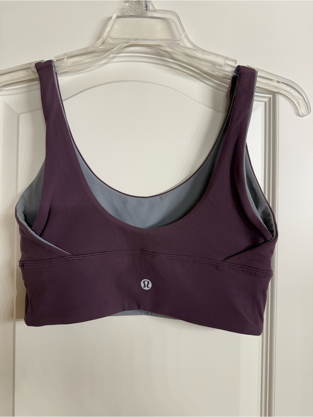 Lululemon Align Reversible Bra Size 4 Purple Rhino Gray LW2CYNS